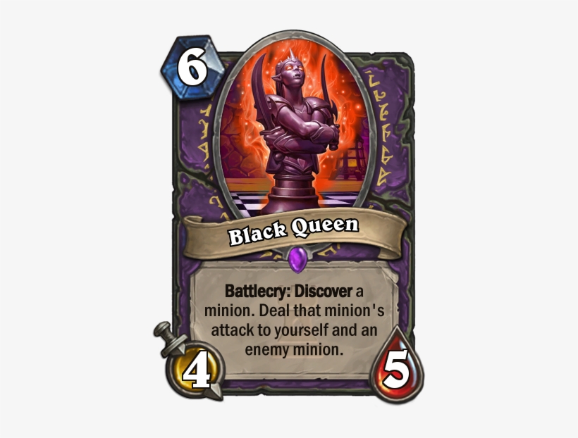 [black Queen] Servants And Power, But At What Cost - Bgh Hearthstone, transparent png