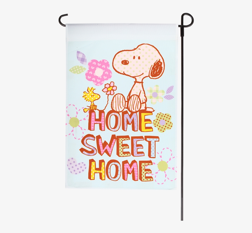 Spring Peanuts Home Sweet Home Garden Flag Home Sweet Home