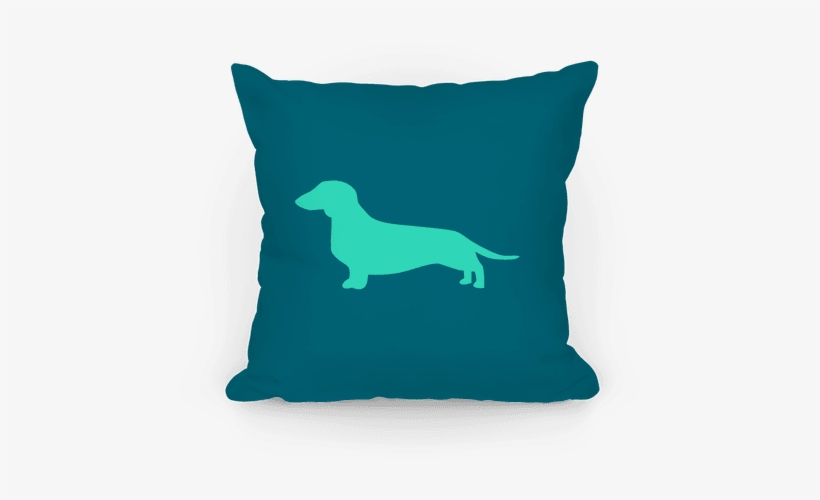 Teal Wiener Dog Pillow - Going For A Nap, transparent png