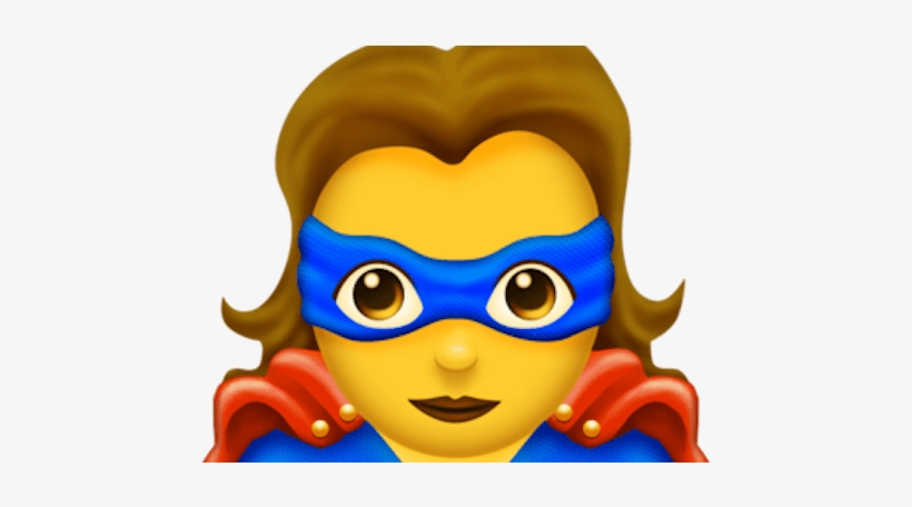 Click To Flip - Superhero Emoji, transparent png