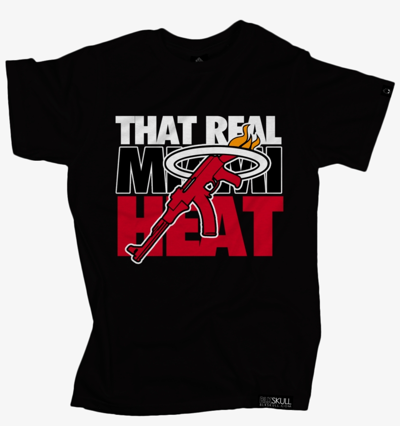 Miamiheat-blk4 - Stay Zmrd Triko, transparent png