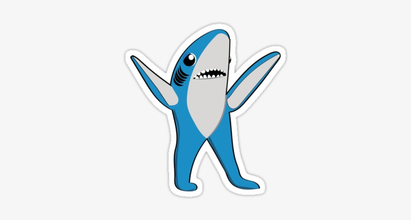 "left Shark " Stickers By Joserubio - Left Shark Cartoon, transparent png