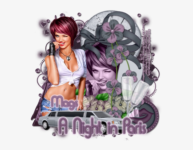 Ptu Alex Prihodko "a Night In Paris" Tutorial - Cartoon, transparent png