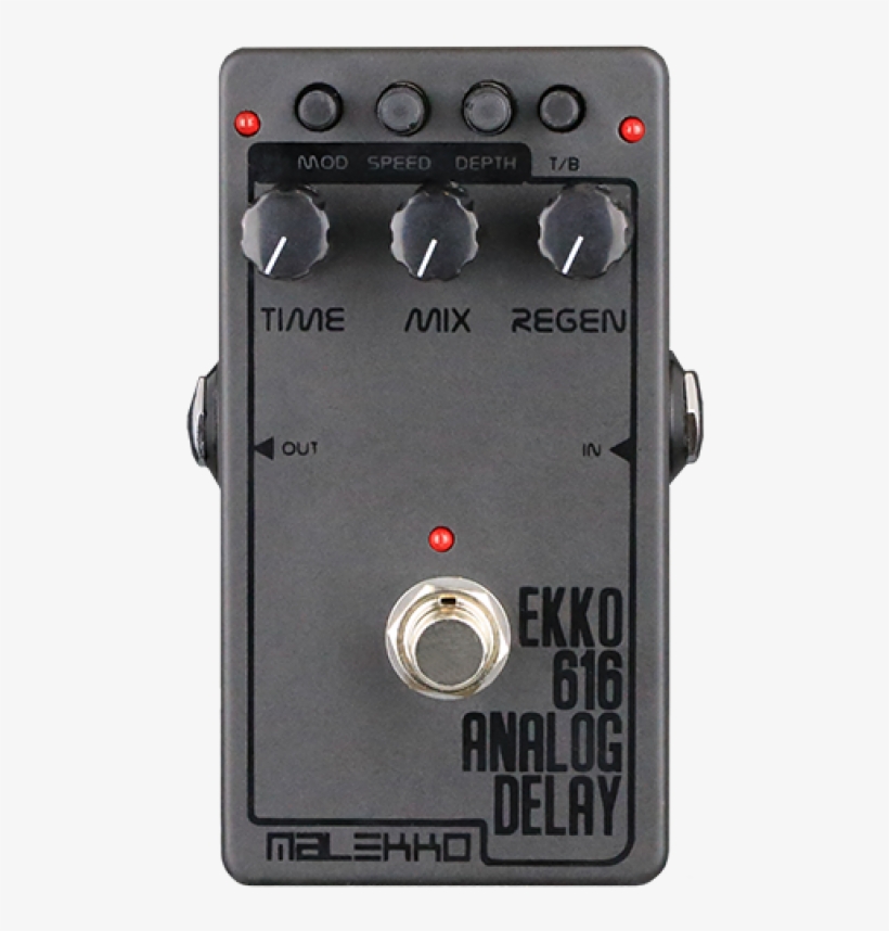 Malekko Ekko 616 Dark Analogue Delay Pedal, transparent png