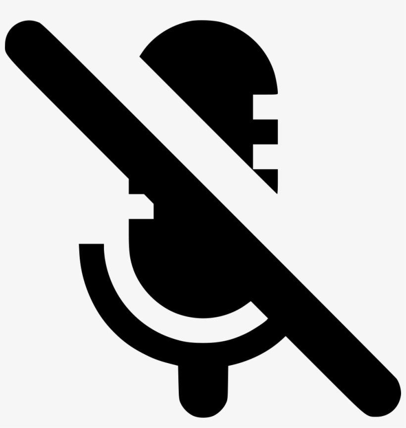 Microphone Mute Comments - Icon, transparent png