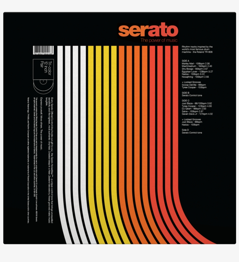 Previous Next - Roland 808 Serato Control Vinyl Colored Vinyl, transparent png