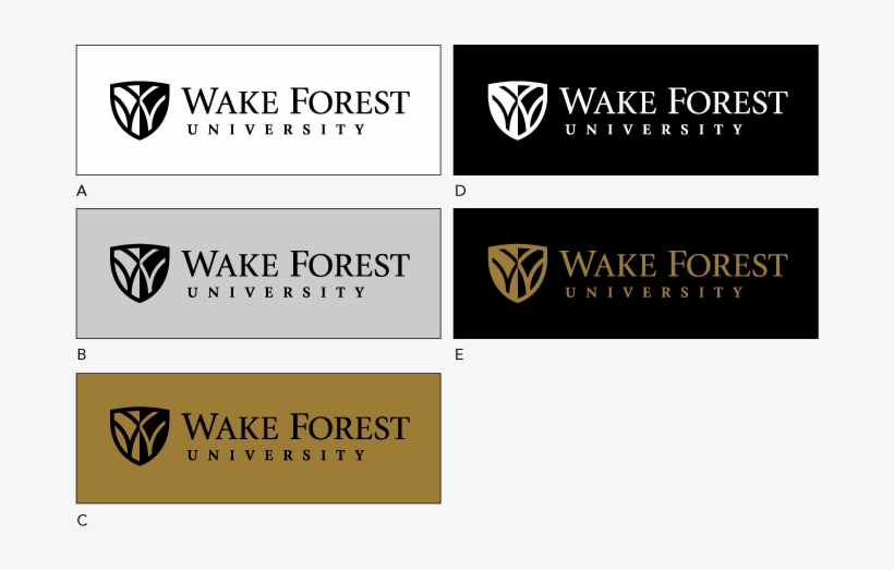 Logo Guidelines One Color - Wake Forest University Demon Decons Sideline Sport, transparent png