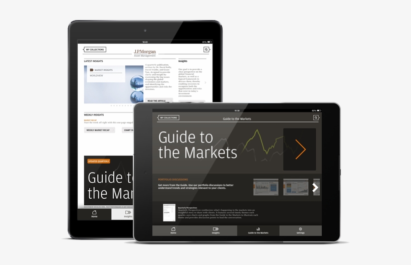 Ipad Video Screen - Jp Morgan Insights App, transparent png