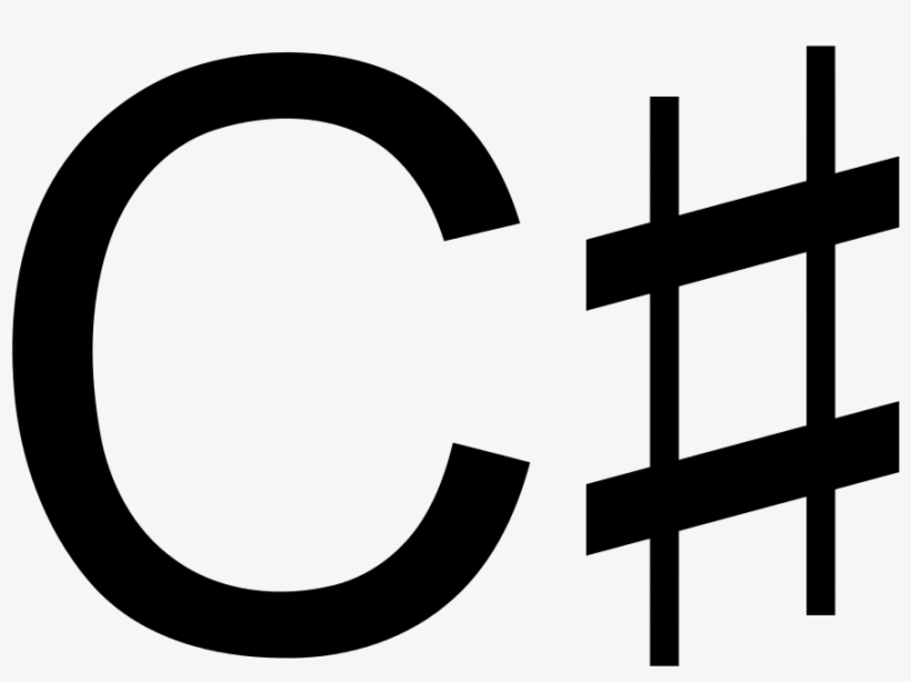 C Sharp Wordmark - C Sharp, transparent png