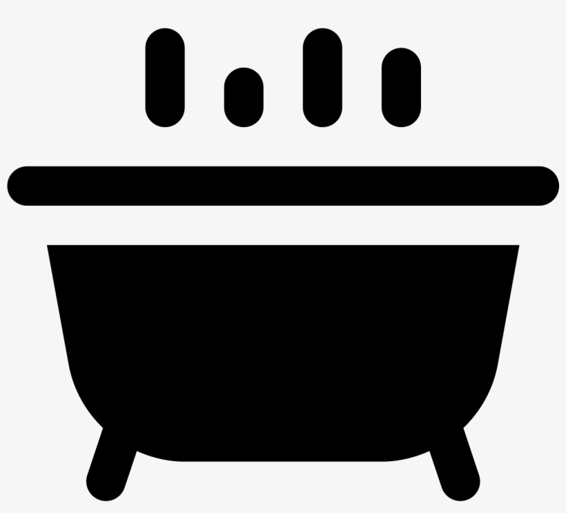 The Icon Is A Depiction Of A Bathtub Filled With Hot, transparent png