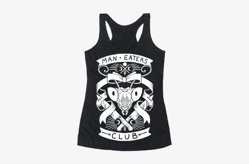 Praying Mantis Man-eater's Club Racerback Tank Top - Gomez And Morticia Tshirt, transparent png