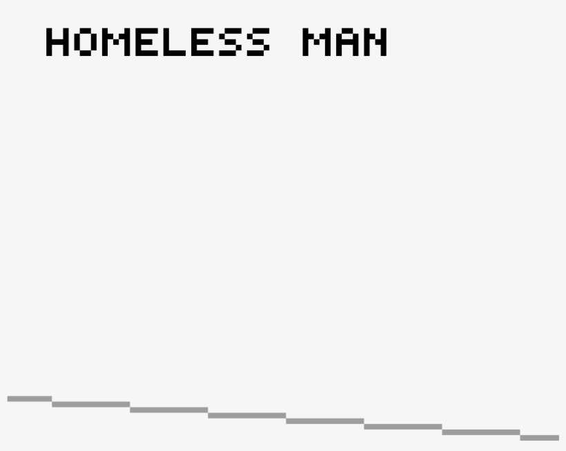 Homeless Man Trashcan - Space Invaders, transparent png