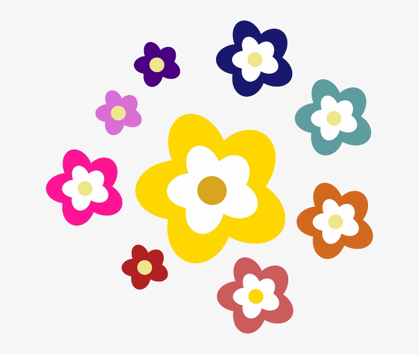 58 106k Daisy1 04 Mar 2015 - Colorful Flowers Clipart Png, transparent png