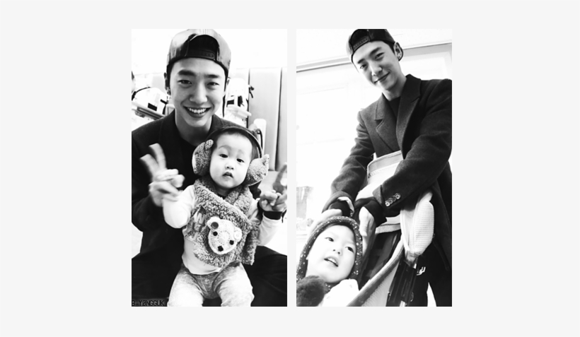 Bang Yongguk - Bang Yongguk With Kids, transparent png