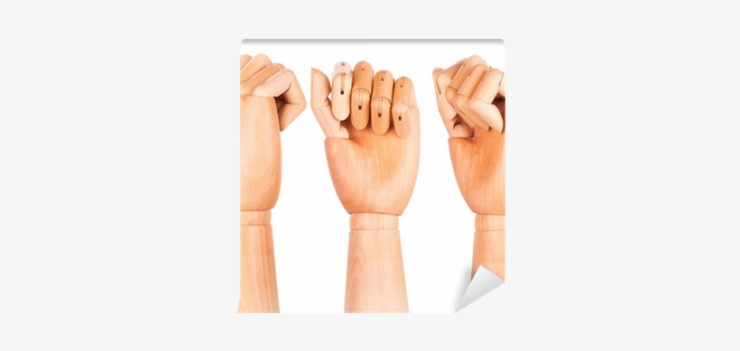 Closeup Of Right Wooden Hand - Fist, transparent png