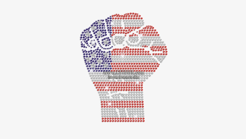 Clench Your Fist To Make The United States Iron On - Crochet, transparent png