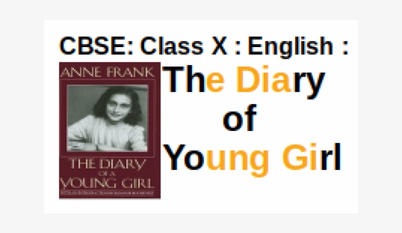 Class X - Anne Frank The Diary Of A Young Girl (paperback), transparent png