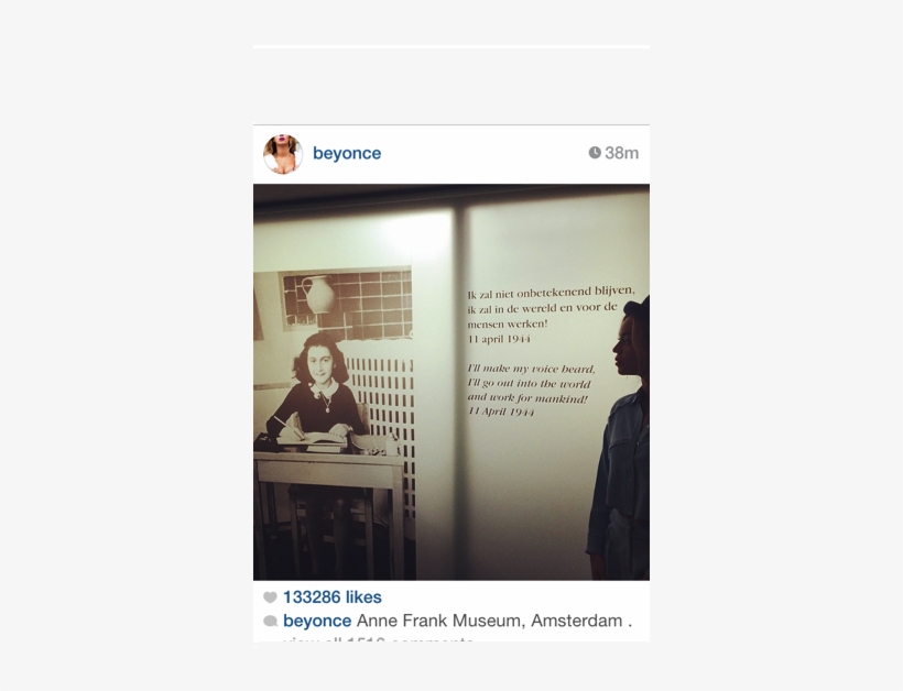 Beyonce Anne Frank - Anne Frank House Beyonce, transparent png