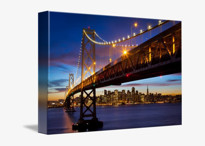"bay Bridge" By Inge Johnsson, Frisco // The San Francisco - Gallery-wrapped Canvas Art Print 16 X 11 Entitled Bay, transparent png