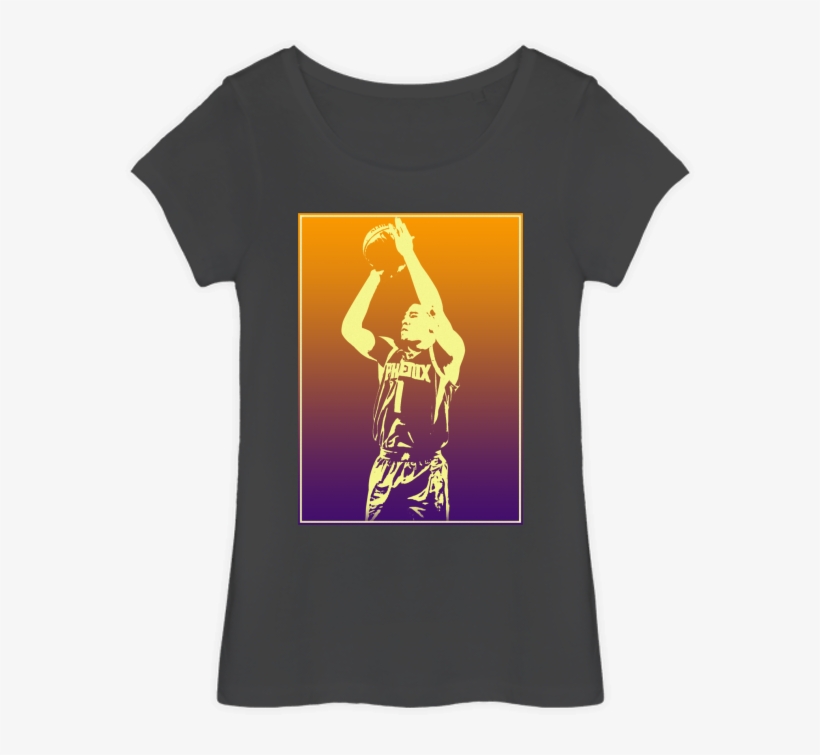 T-shirt Femme - Devin Booker - Basketball Player - - T-shirt, transparent png