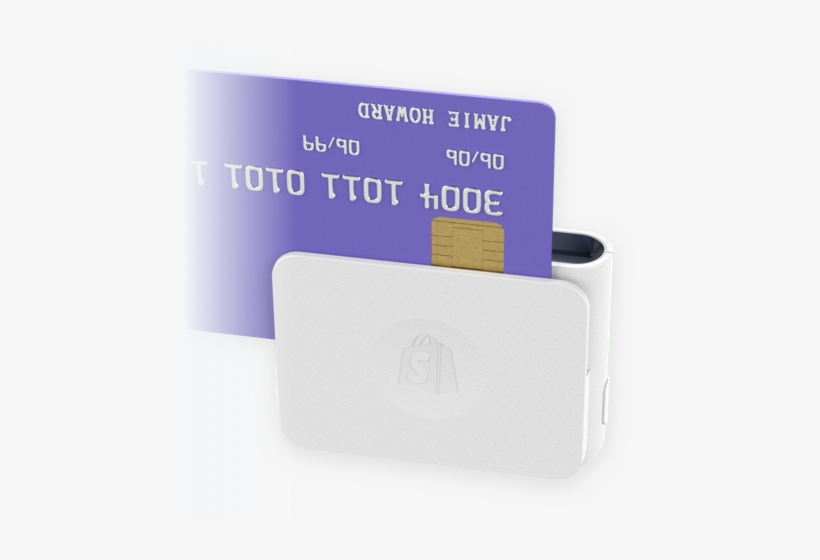 Credit Card Being Swipe With Shopify Chip And Swipe - Shopify, transparent png