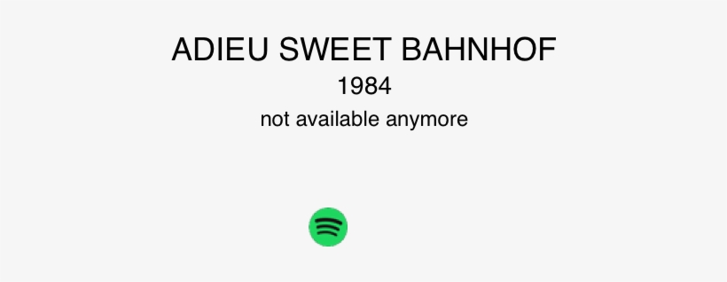 Adieu Sweet Bahnhof 1984 Not Available Anymore Tracklist - Circle, transparent png