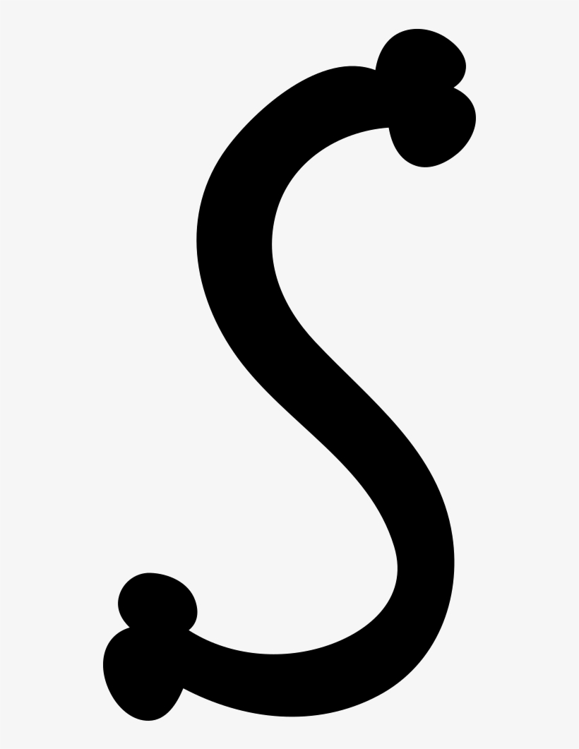 Letter S Of Filled Bones Halloween Typography Comments - Halloween S Letter, transparent png