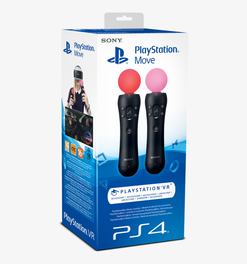 Playstation 4 Move Motion Controller Twin Pack, transparent png