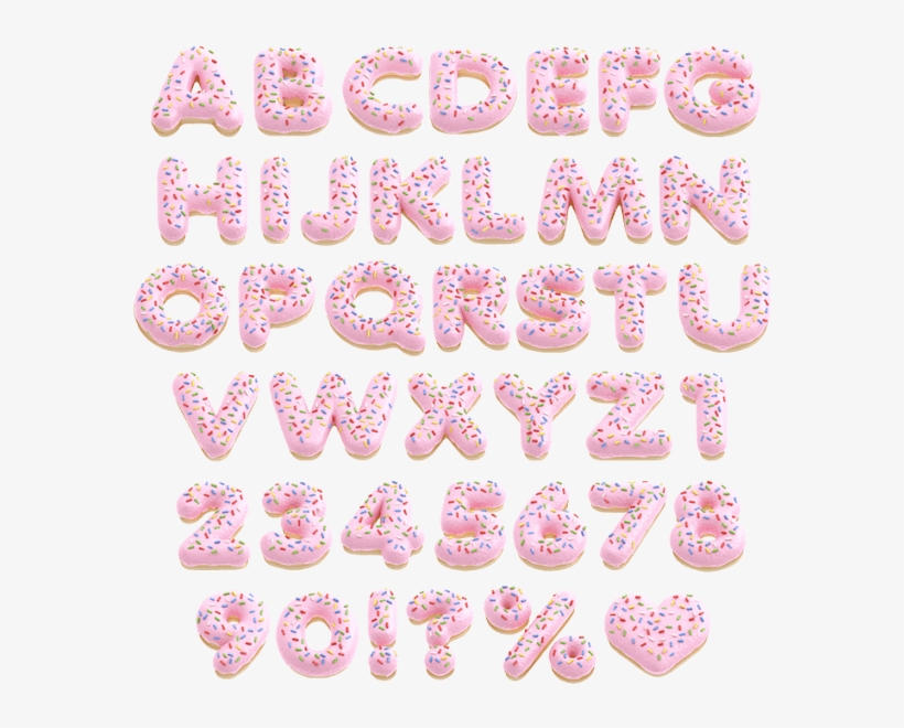 Bakery Typography Pink Font - Typeface, transparent png