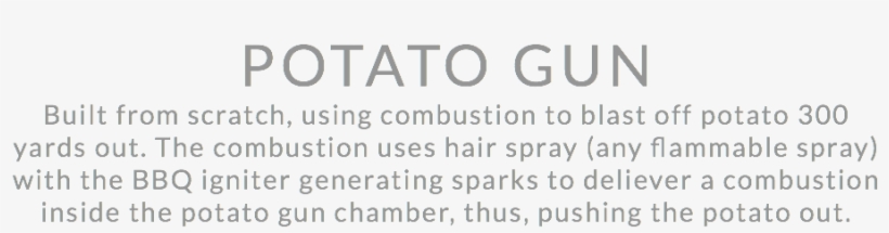 Potato Gun Built From Scratch, Using Combustion To - Potato Cannon, transparent png