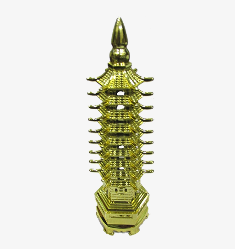 Feng Shui Metal Pagoda Gold - Education, transparent png