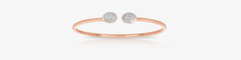 Diamond Bangle Set In 9ct Rose Gold And Titanium - Bangle, transparent png
