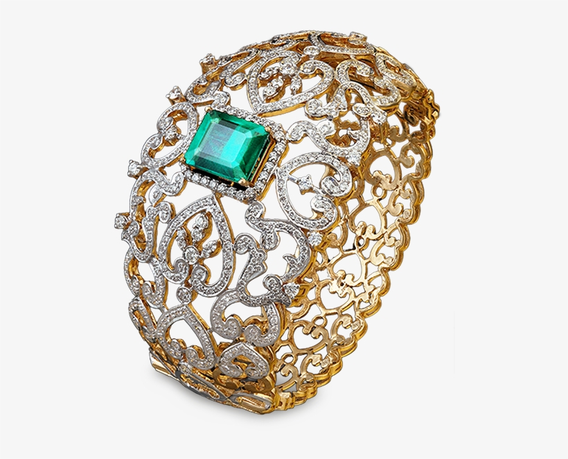 Bracelet - Broad Ring With Diamond, transparent png