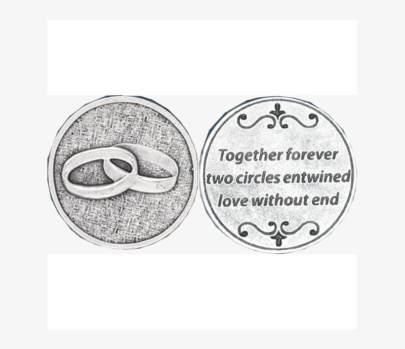 Together Forever Pocket Token - St. Francis Silver Peace Coin, transparent png