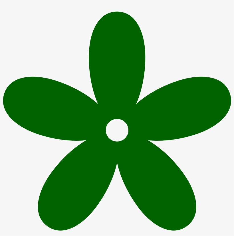 Green Flower Clip Art - Pink Flower Clipart, transparent png