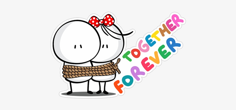 Together Forever Gether Ever - Messenger Bigli Migli Sticker Hd, transparent png