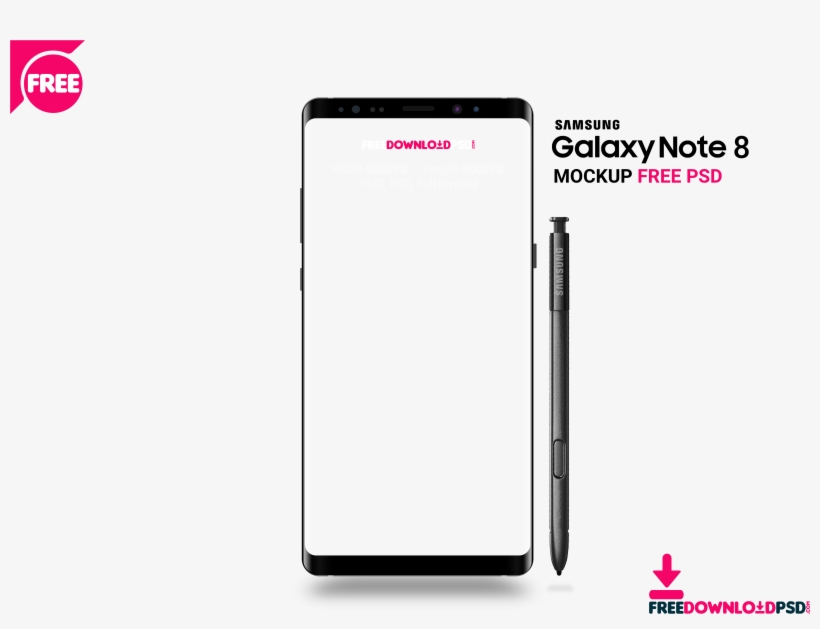 Samsung Note 8 Mockup - Note 8 Mockup Psd, transparent png