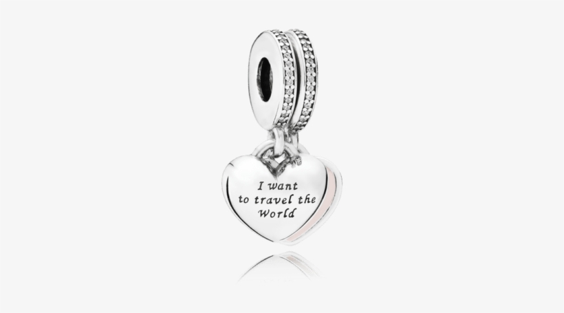 Travel Together Forever Dangle Charm, Pink Enamel & - Pandora 791717cz Travel Together Forever Charm, transparent png