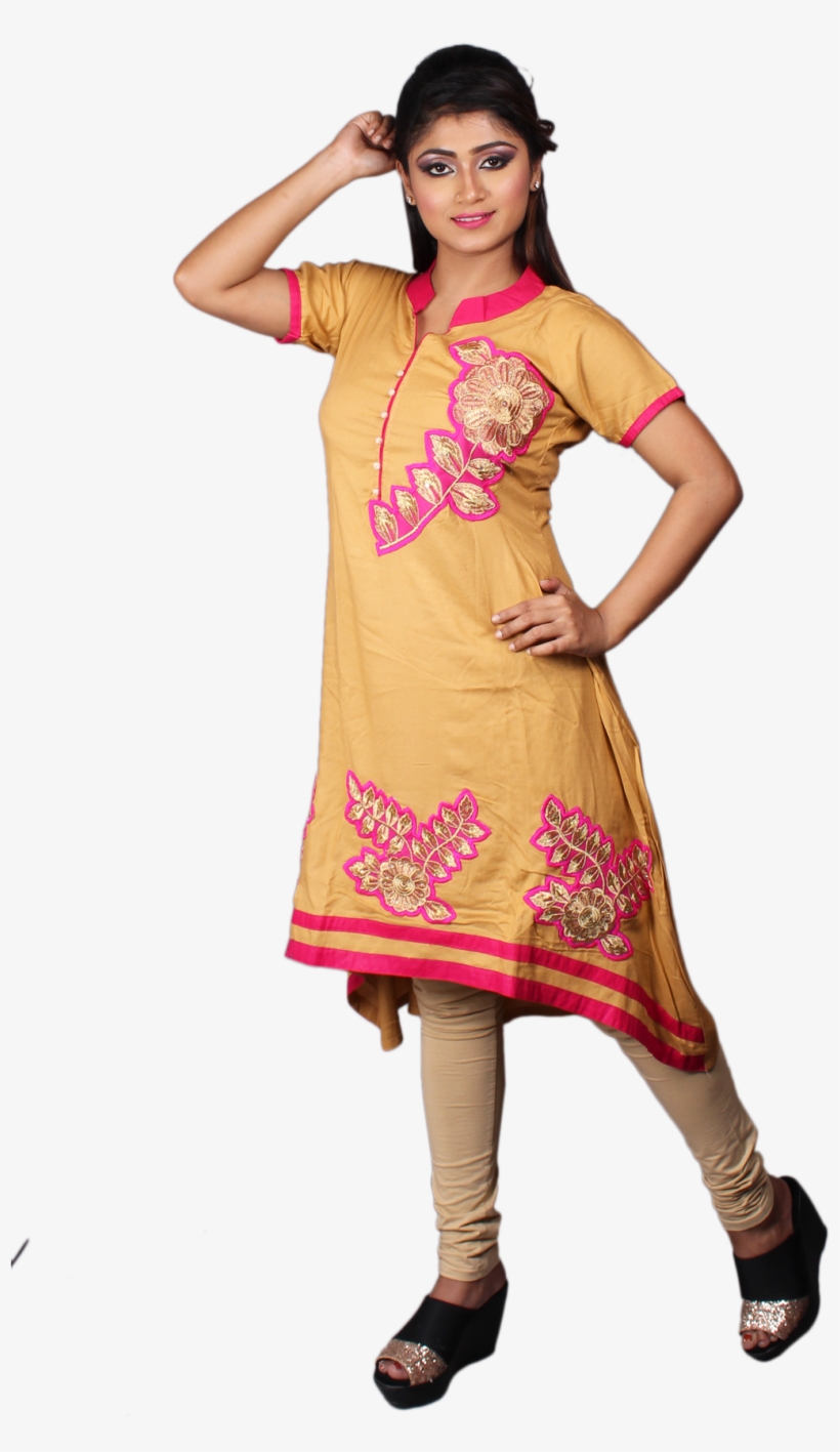 Cotton Embroidered Kurti - Embroidery, transparent png