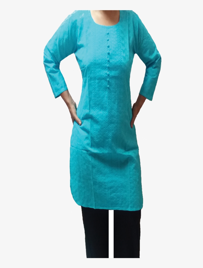 Long Cotton Kurti, Long Cotton Kurti Suppliers And - Chikan, transparent png