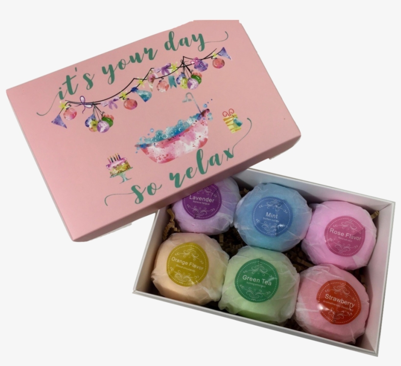 Bath Bomb Set Spa Birthday Gift Basket Box For Her-women,, transparent png