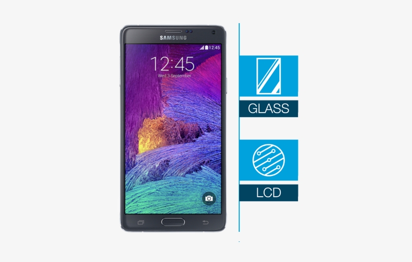 Galaxy Note 8 Screen Replacement - Samsung Galaxy Note 4, White (verizon Wireless) Certified, transparent png