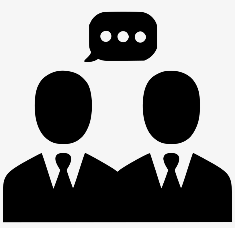 Men Users Group Team People Negotiation Chat Comunication - People Chat Icon Png, transparent png