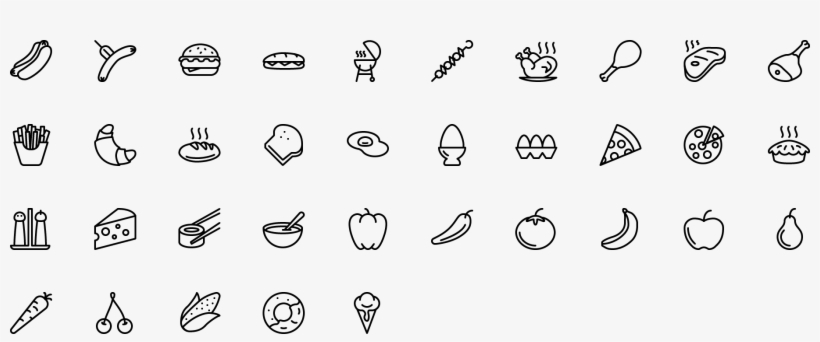 Icon Food - Hipster Icon Food, transparent png