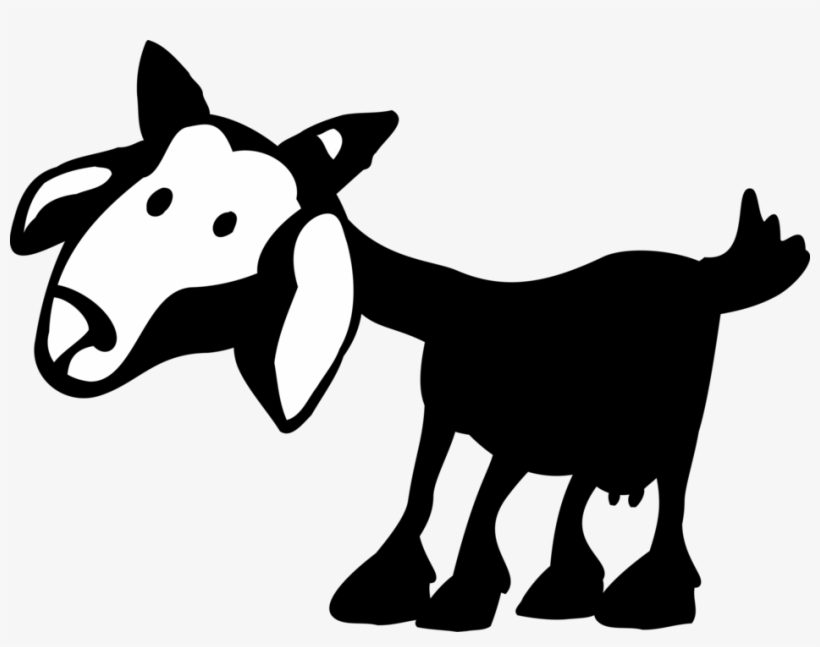 Vector Illustration Of Domestic Farm Goat Livestock - Clip Art, transparent png