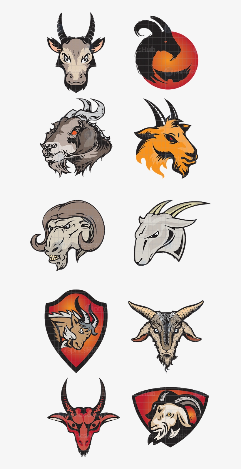 Goat Vector For Logo - Goat, transparent png
