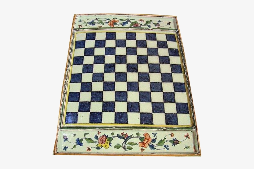 A 1765 Faïence Chessboard Made In Rouen, France - Primitive Fall Paintings, transparent png