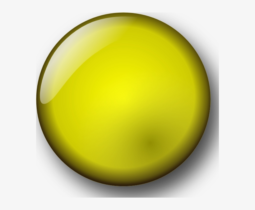 Yellow Button 3d, transparent png
