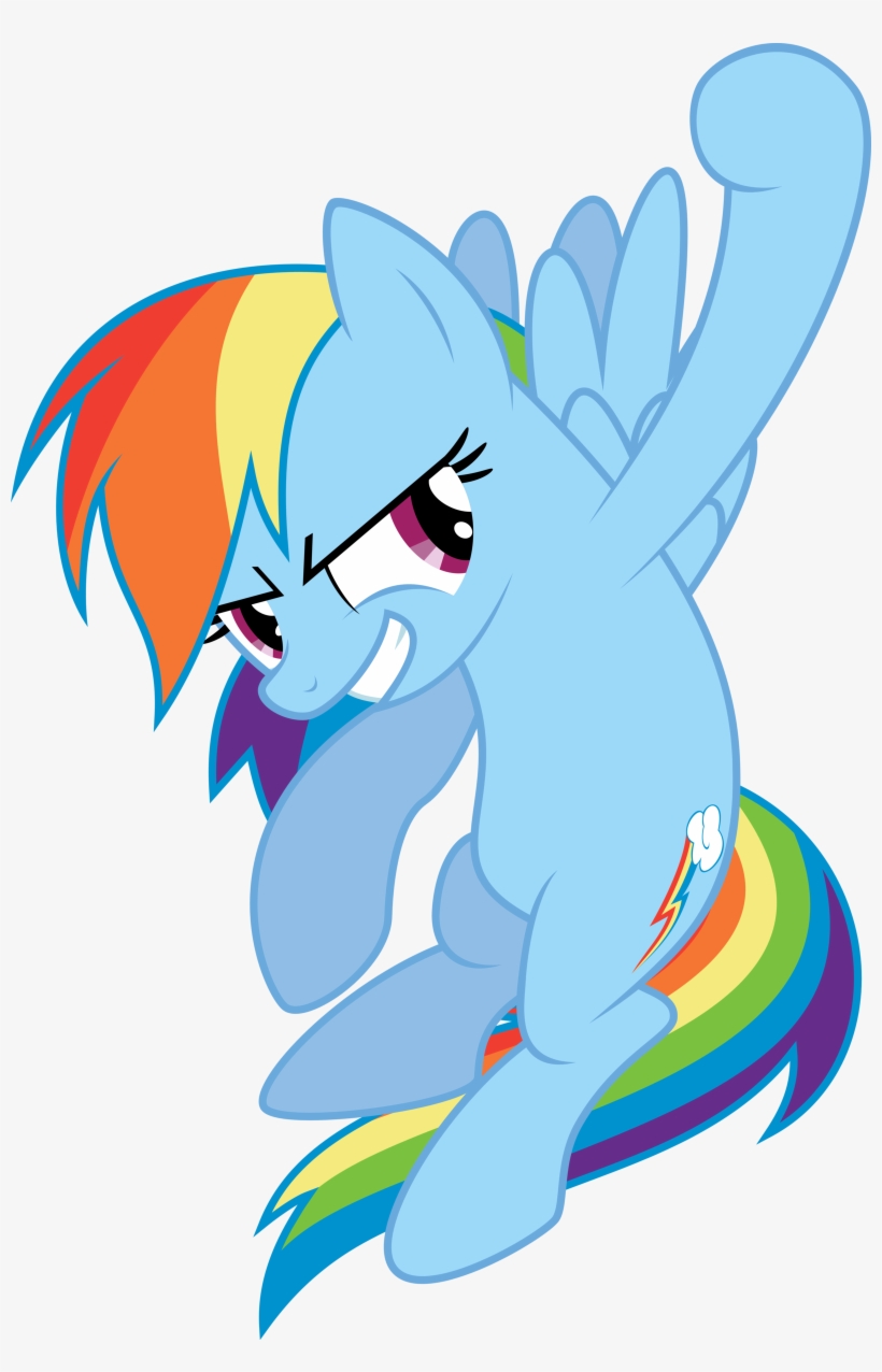 Rainbow Dash Punch Vector By - Mlp Shoryuken, transparent png