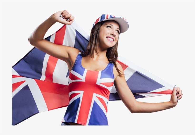 Uk Girl Girl Holding A Flag 725x500 PNG Download PNGkit